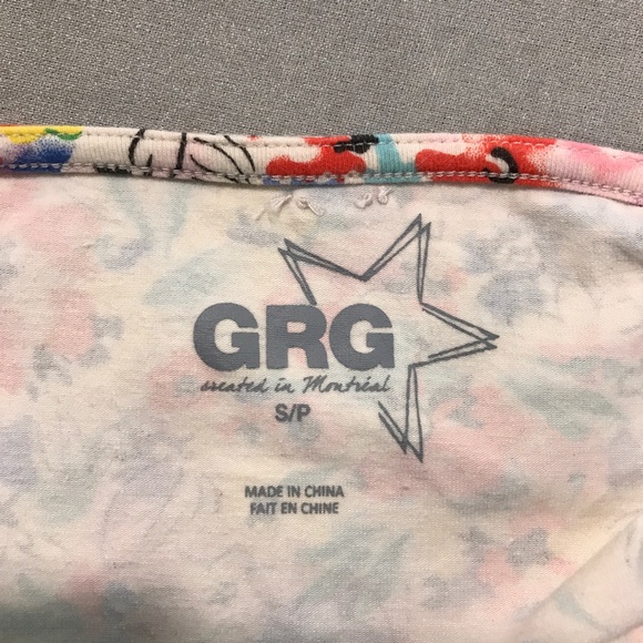 Garage Floral Long Strapless Ruched Bandeau S - Picture 4 of 6